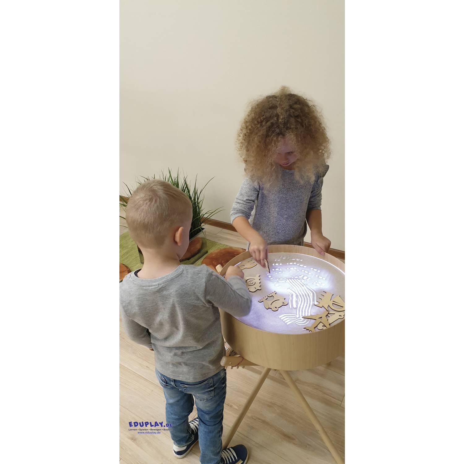 EDUPLAY 120678 Sandkämme/Sandformen, natur, 12-teilig (1 Set)