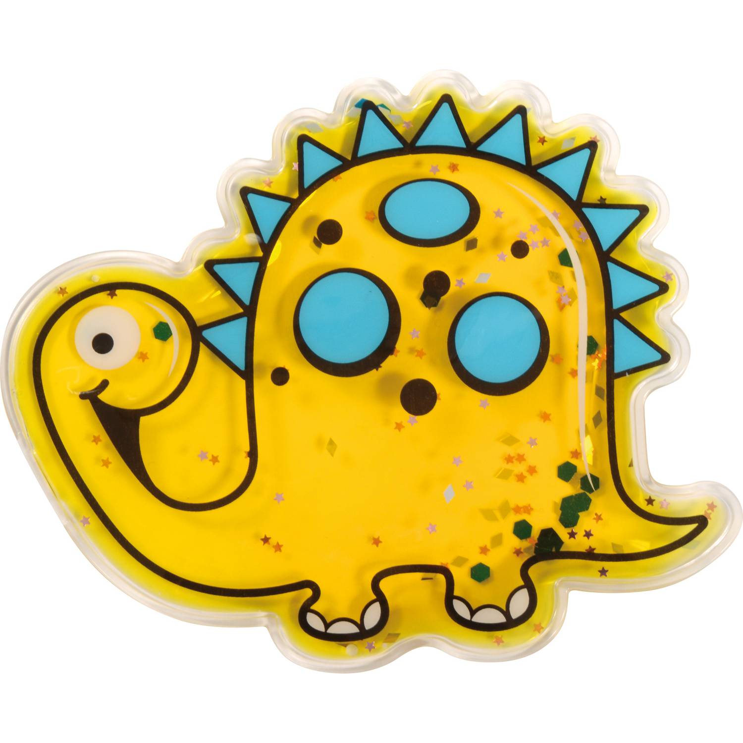 EDUPLAY 120679 Flüssigkeitsformen Dinos, gelb/blau, 4-teilig (1 Set)