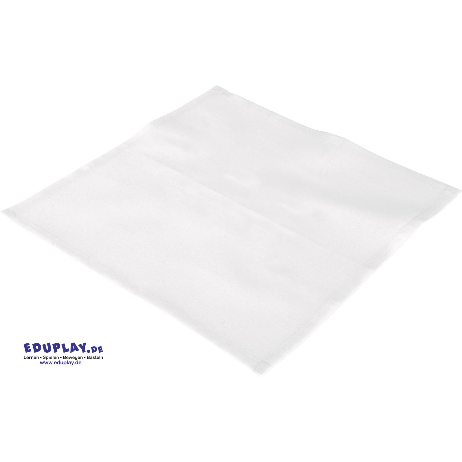EDUPLAY 230060 Taschentücher, Baumwolle, 30 x 30 cm, weiß, 4-teilig (1 Set)