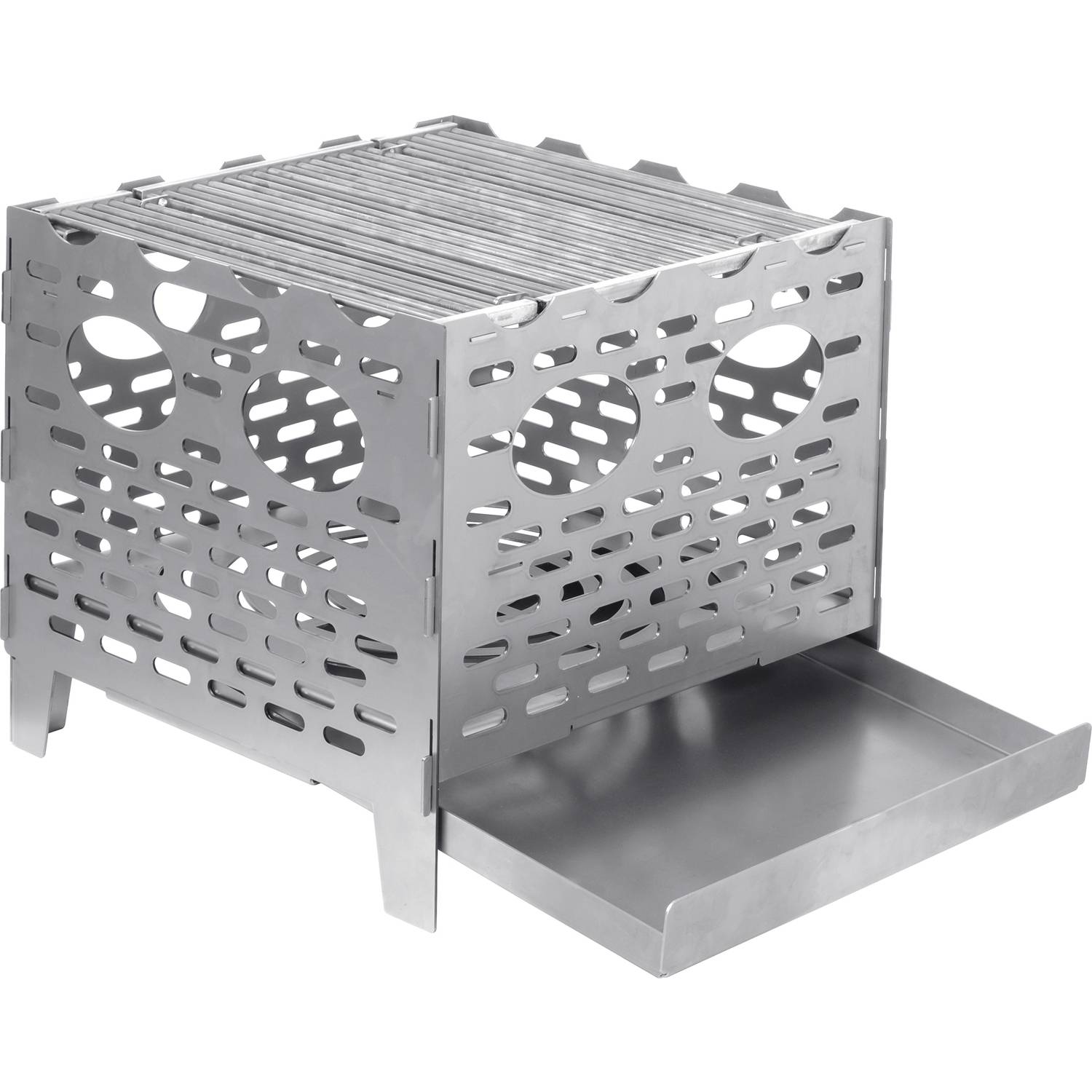 EDUPLAY 110476 Feuerstelle aus Stahl, silber