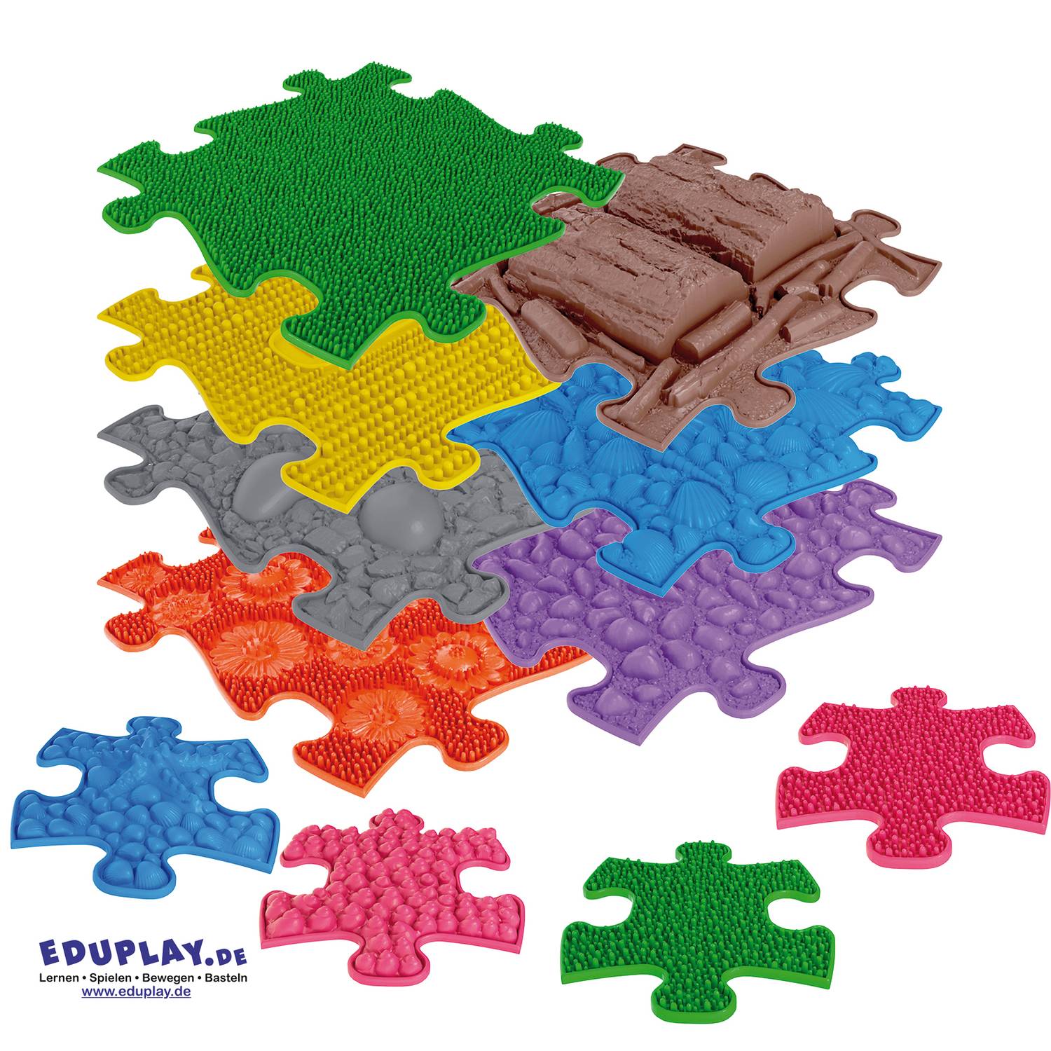 EDUPLAY 110482 Sensorik-Pfad 11-teilig, mehrfarbig (1 Set)