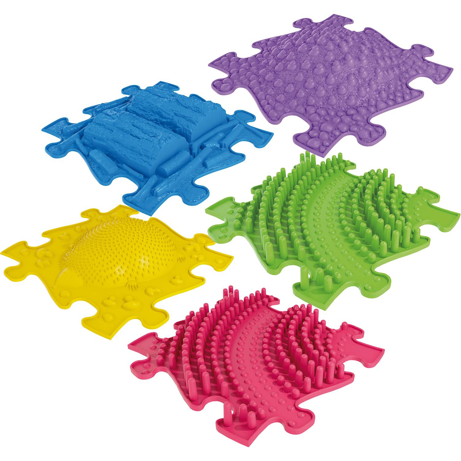 EDUPLAY 110483 Sensorik-Pfad extra hoch 5-teilig, mehrfarbig (1 Set)