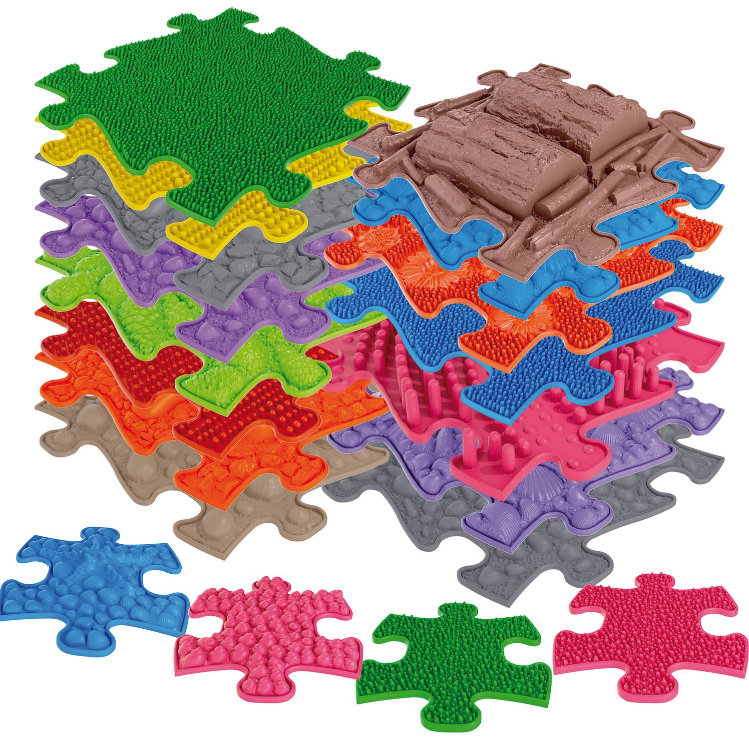 EDUPLAY 110484 Sensorik-Pfad Universal-Set 19-teilig, mehrfarbig (1 Set)