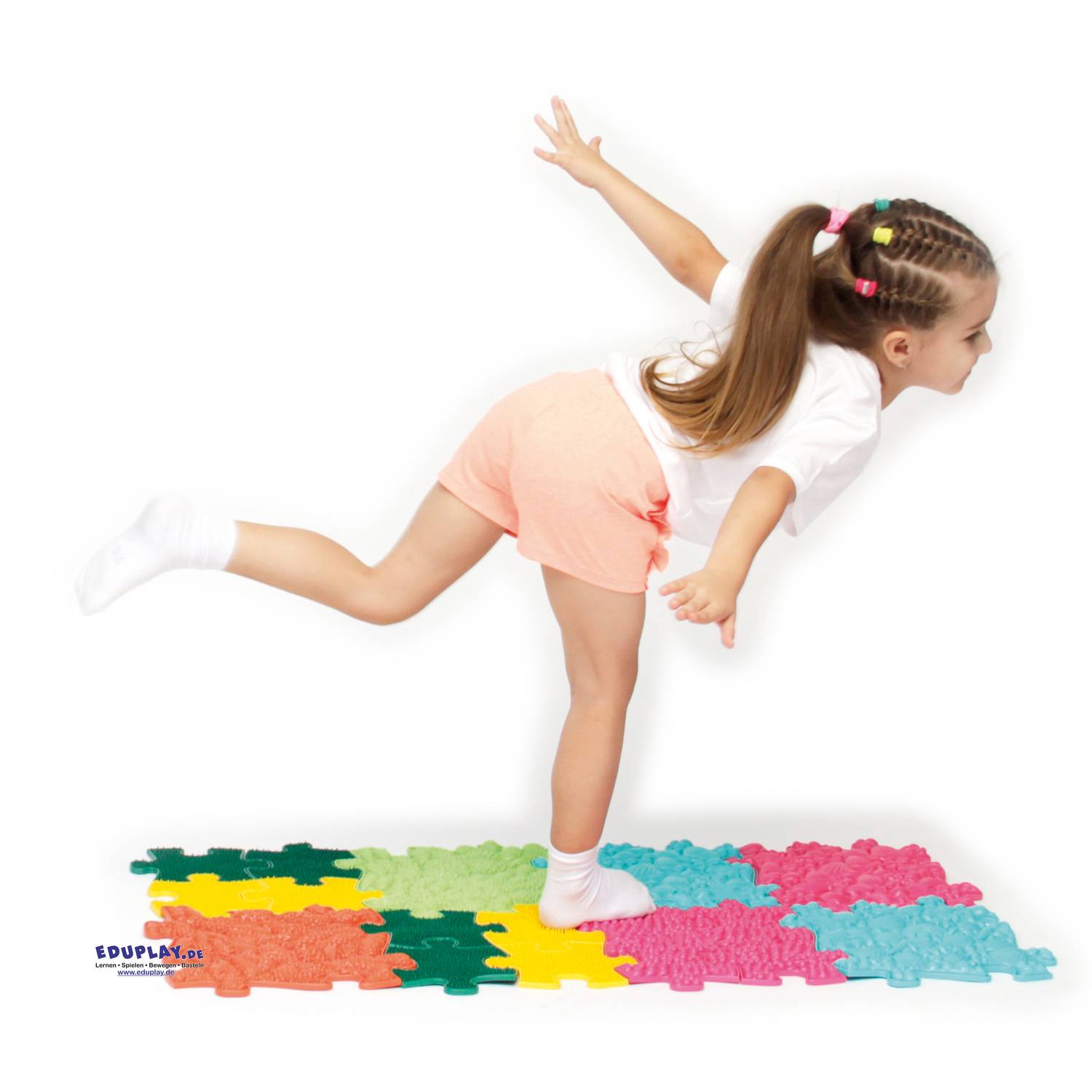 EDUPLAY 110484 Sensorik-Pfad Universal-Set 19-teilig, mehrfarbig (1 Set)