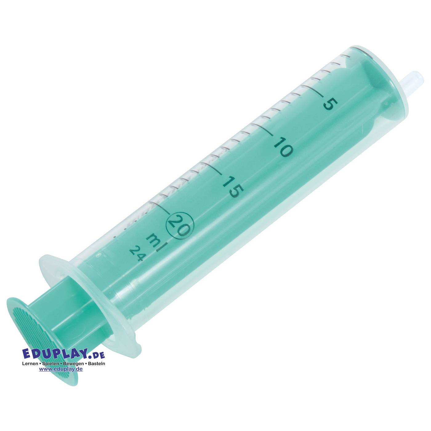 EDUPLAY 120726 Spritze 20 ml, transparent/türkis