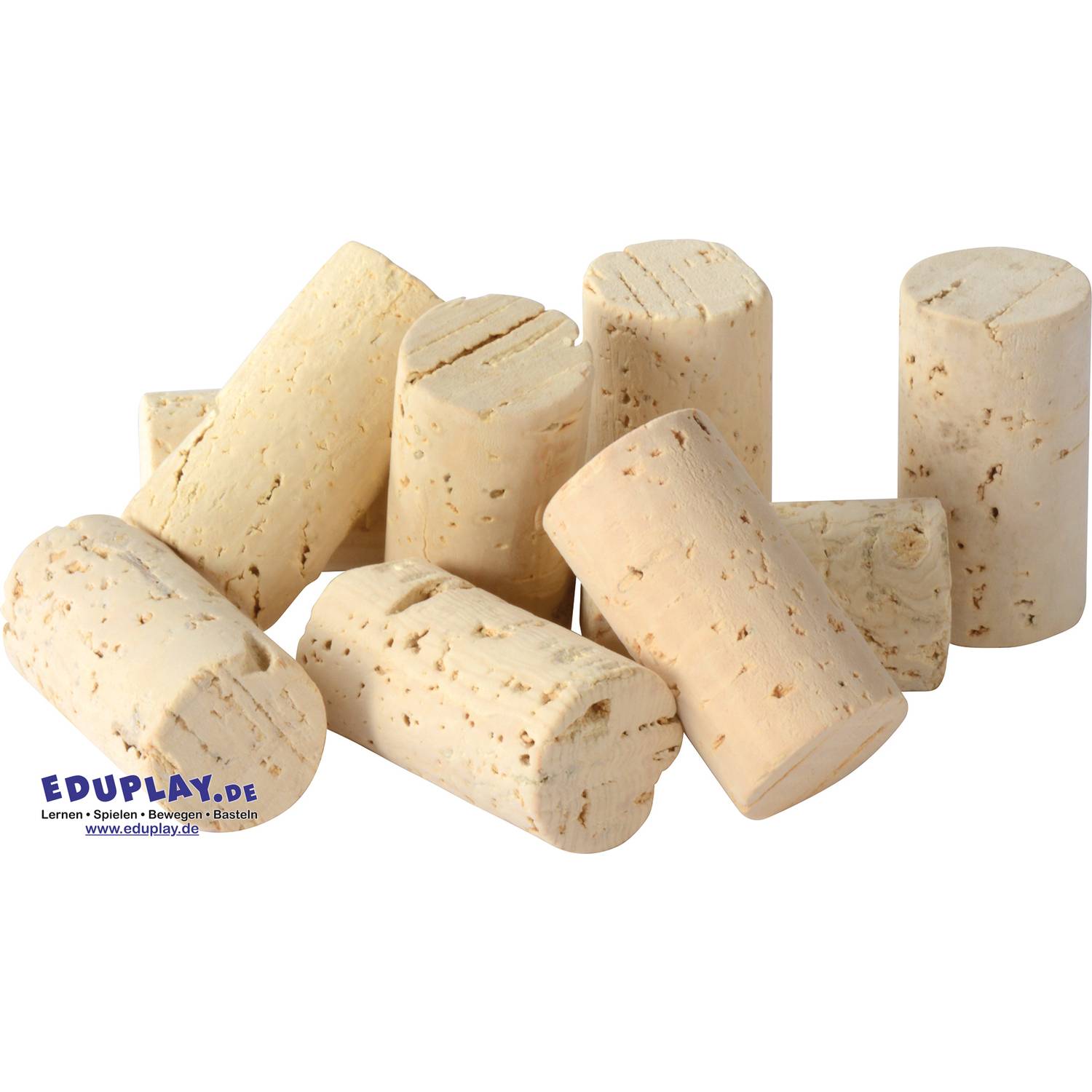 EDUPLAY 200154 Bastelkorken, natur (250er Pack)