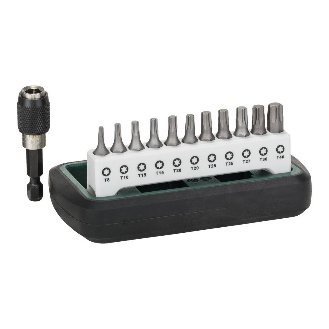 Bosch DIY 12tlg. Kompakt Bitset 11x Torx, 1 Magnethalter, schwarz/silber (1 Set)