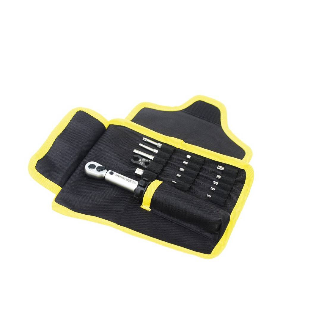 Pedro's Demi Drehmomentschlüssel II inkl. Bit-Set (3-15Nm), schwarz/silber (1 Set)