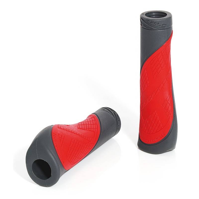 XLC GR-S17 Griffe "Comfort Bo2", 135 mm, Ø 22 mm, rot/grau (1 Paar)