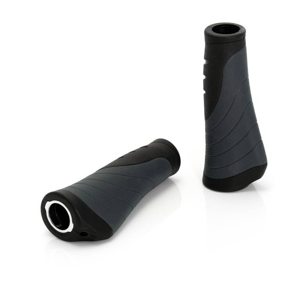 XLC GR-S04 Griffe Ergonomic, 135 mm, Ø 22 mm, schwarz/grau (1 Paar)