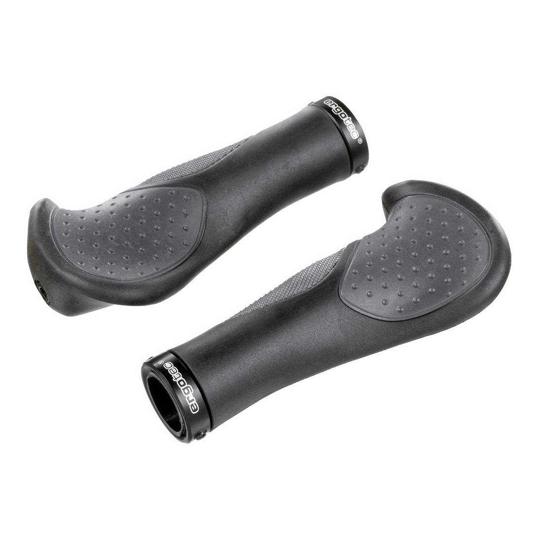 ergotec 61646001 MTB / ATB Ergo-Griffe "Frisco 2", Kraton und Gel, 140 mm, Ø 22 mm, schwarz (1 Paar)