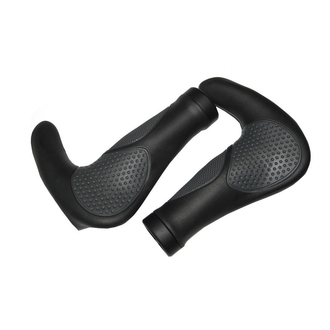 ergotec 61535001 MTB / ATB Ergo-Griffe "Oslo", Kraton und Gel, 138 mm, schwarz/grau (1 Paar)