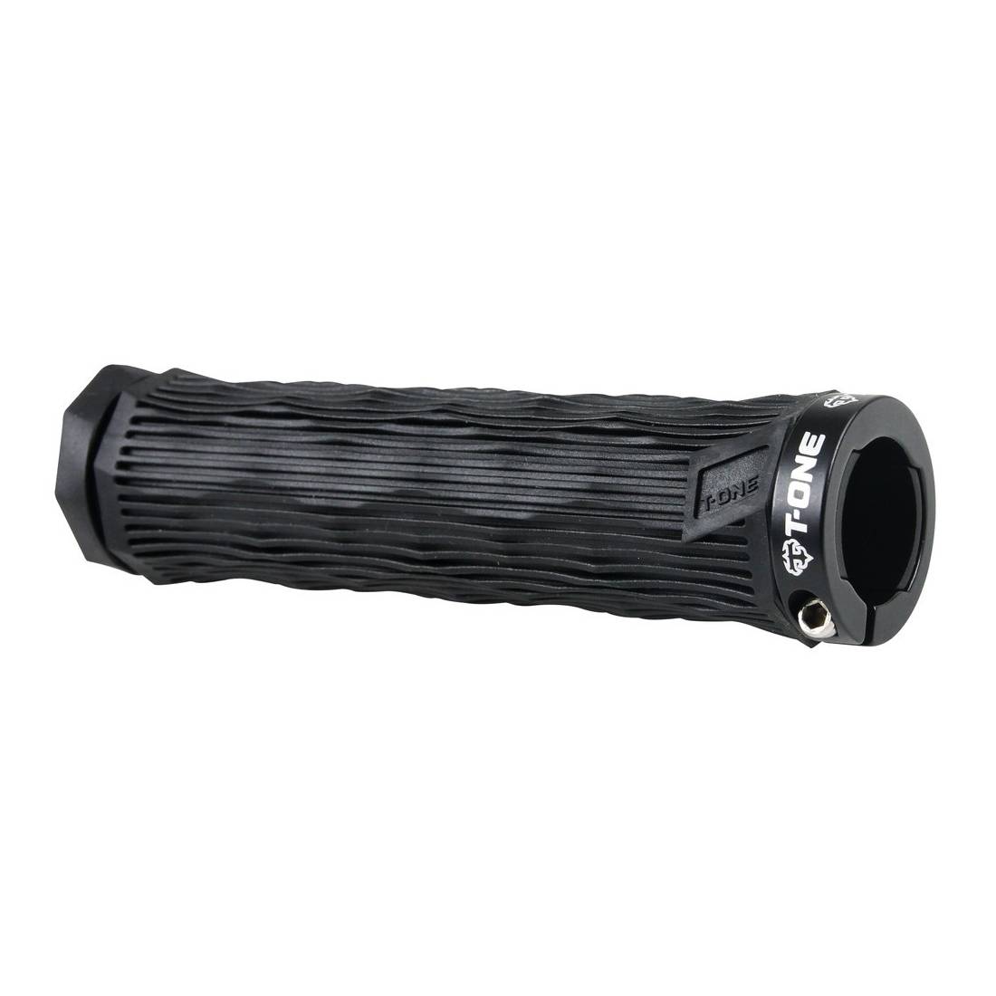 T-ONE T-GP27B Griffe "GEO", 1x Schraubensicherung, 130 mm, schwarz (1 Paar)