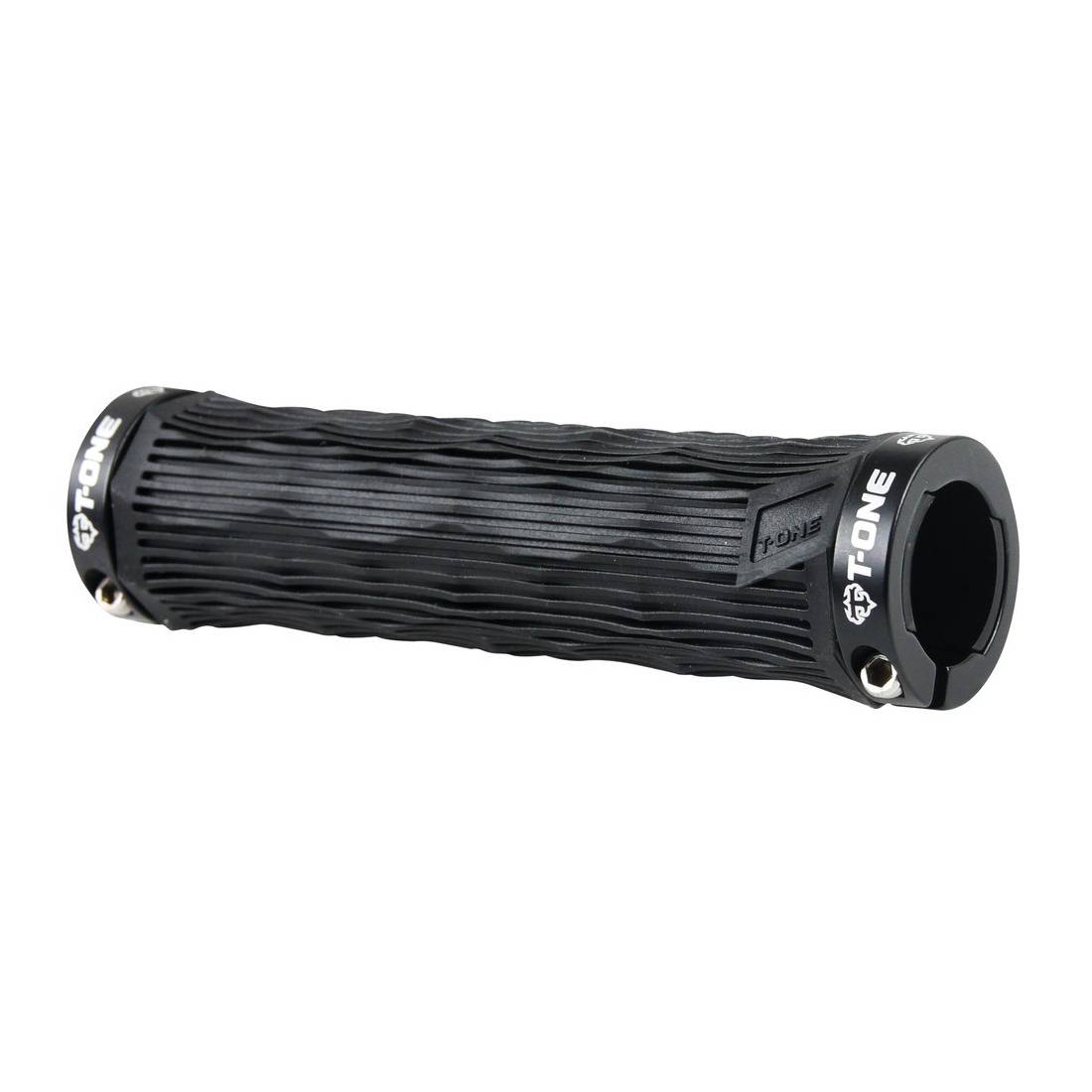 T-ONE T-GP26B Griffe "GEO", 2x Schraubensicherung, 130 mm, schwarz (1 Paar)