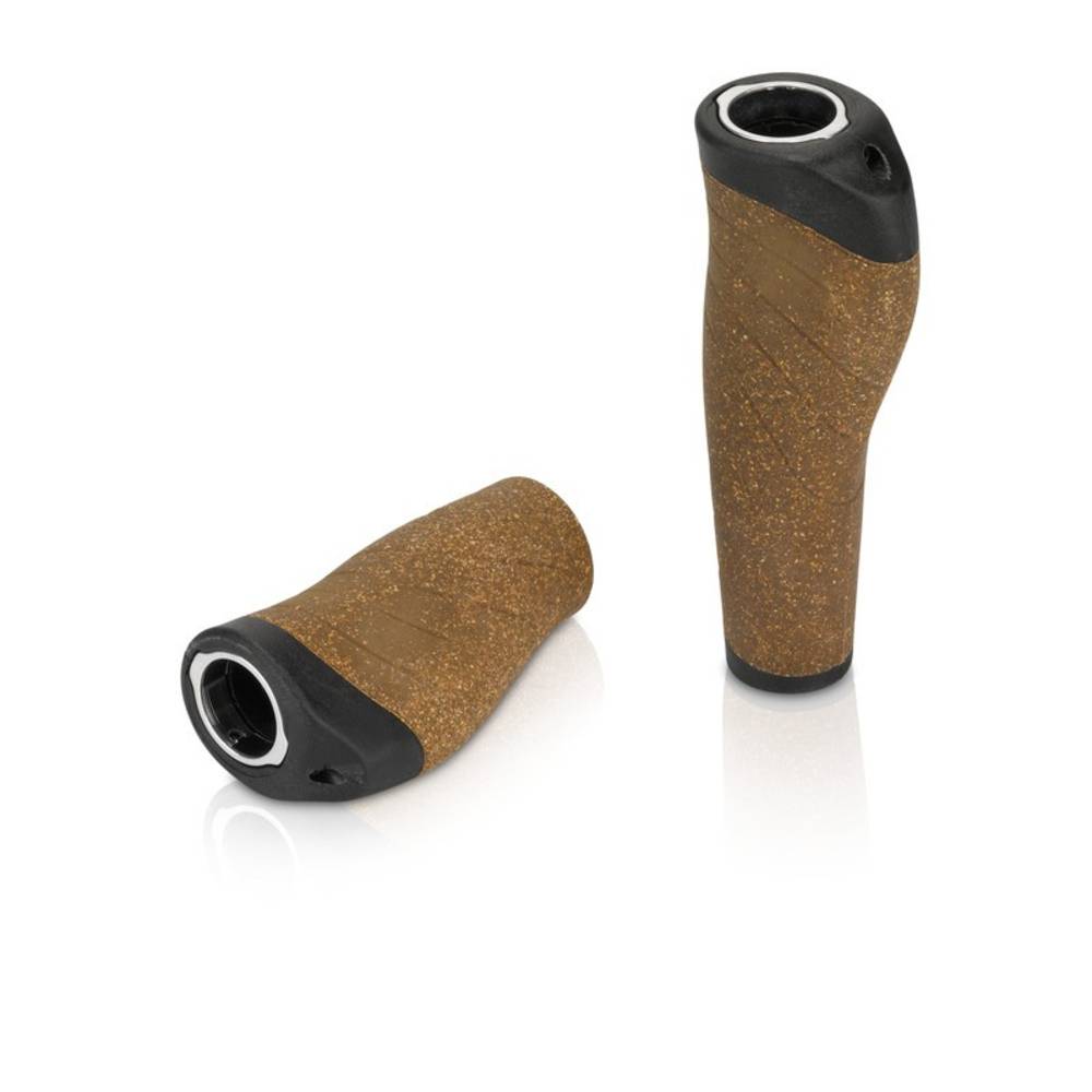 XLC GR-S32 Griffe "Kork Compound", 1x Klemmung, 135/92 mm, Ø 22 mm, braun/schwarz (1 Paar)