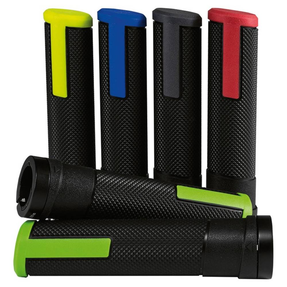 ergotec 61692001 Porto MTB / ATB Schraub-Griffe Porto, Kraton und Alu, 133 mm, Ø 22 mm, gelb/schwarz (1 Paar)