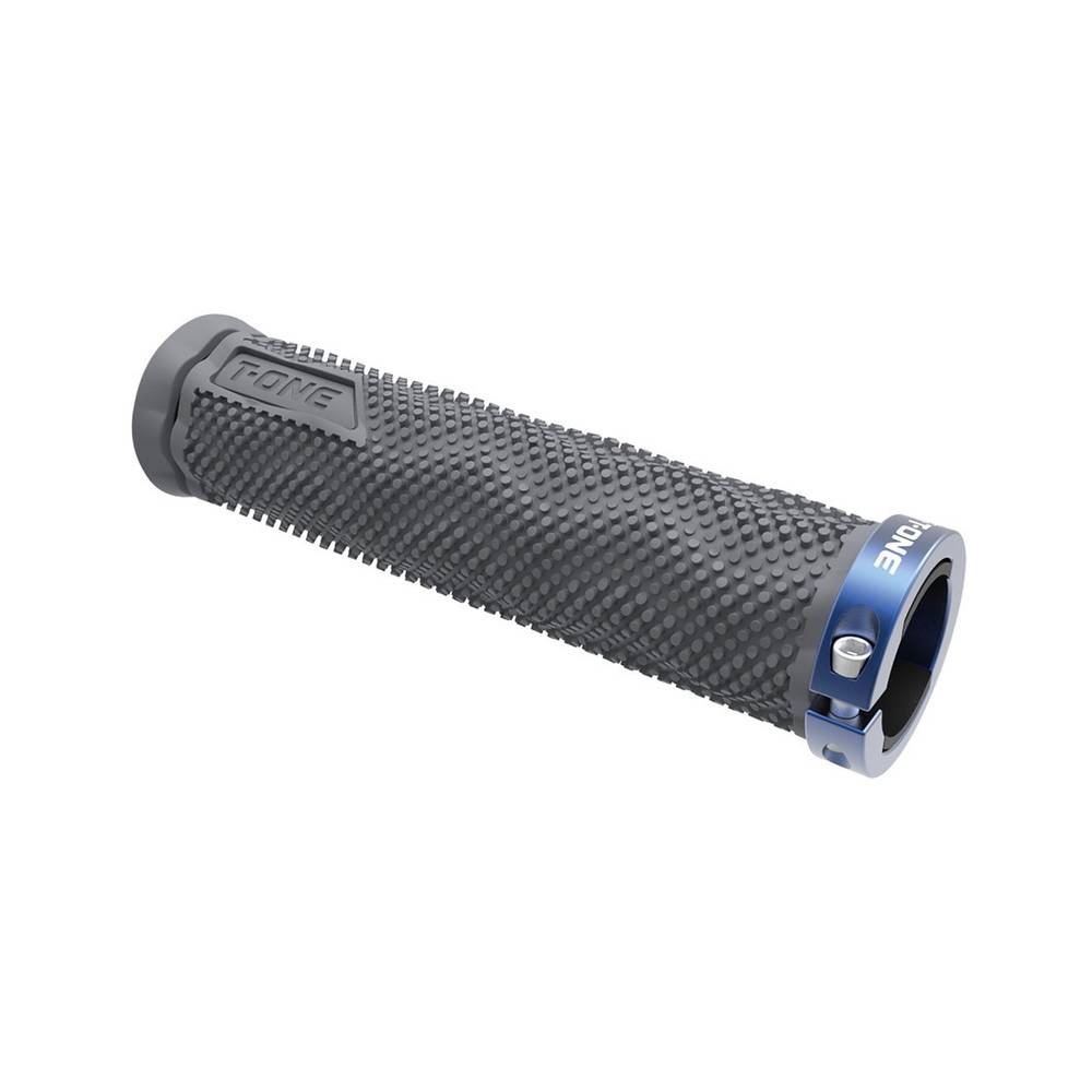 T-ONE T-GP40G+BLUE R Griffe "DOT", 1x Schraubensicherung, 130 mm, grau/blau (1 Paar)