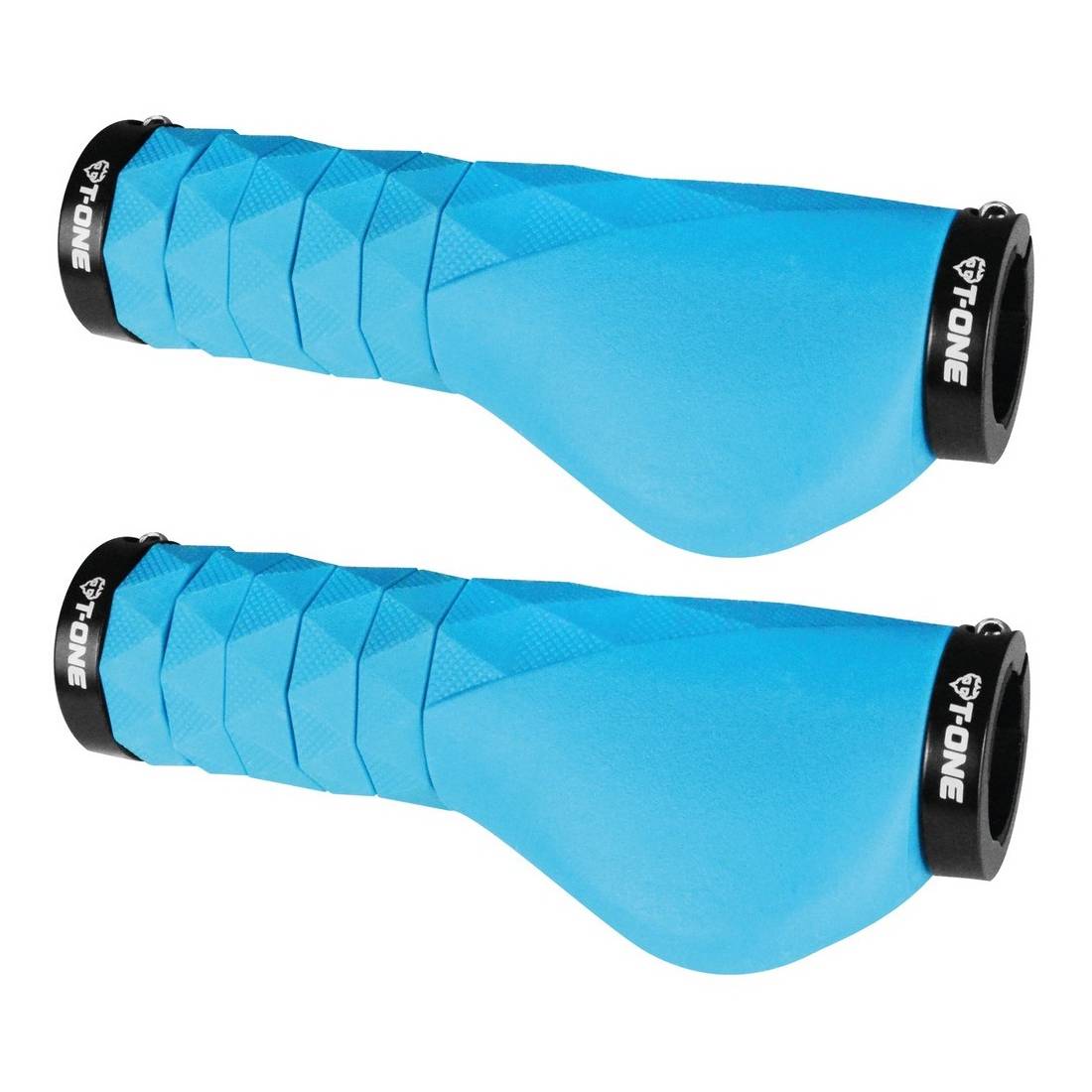T-ONE T-GP61BLUE Griffe "Diamond Plus", 2x Schraubensicherung, 94 bis 134 mm, blau (1 Paar)