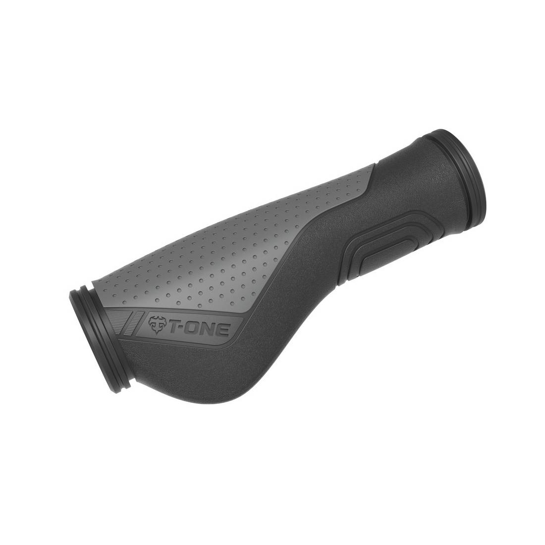 T-ONE T-GP66B Ripple Ergo Griffe, 130 mm, schwarz/grau (1 Paar)
