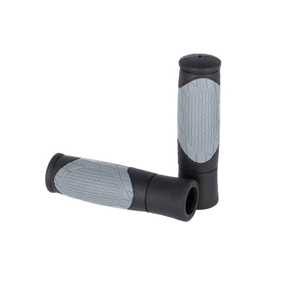 ergotec 61633001 MTB / ATB Griffe "Diego", Kraton und Gel, 125 mm, Ø 22 mm, grau/schwarz (1 Paar)