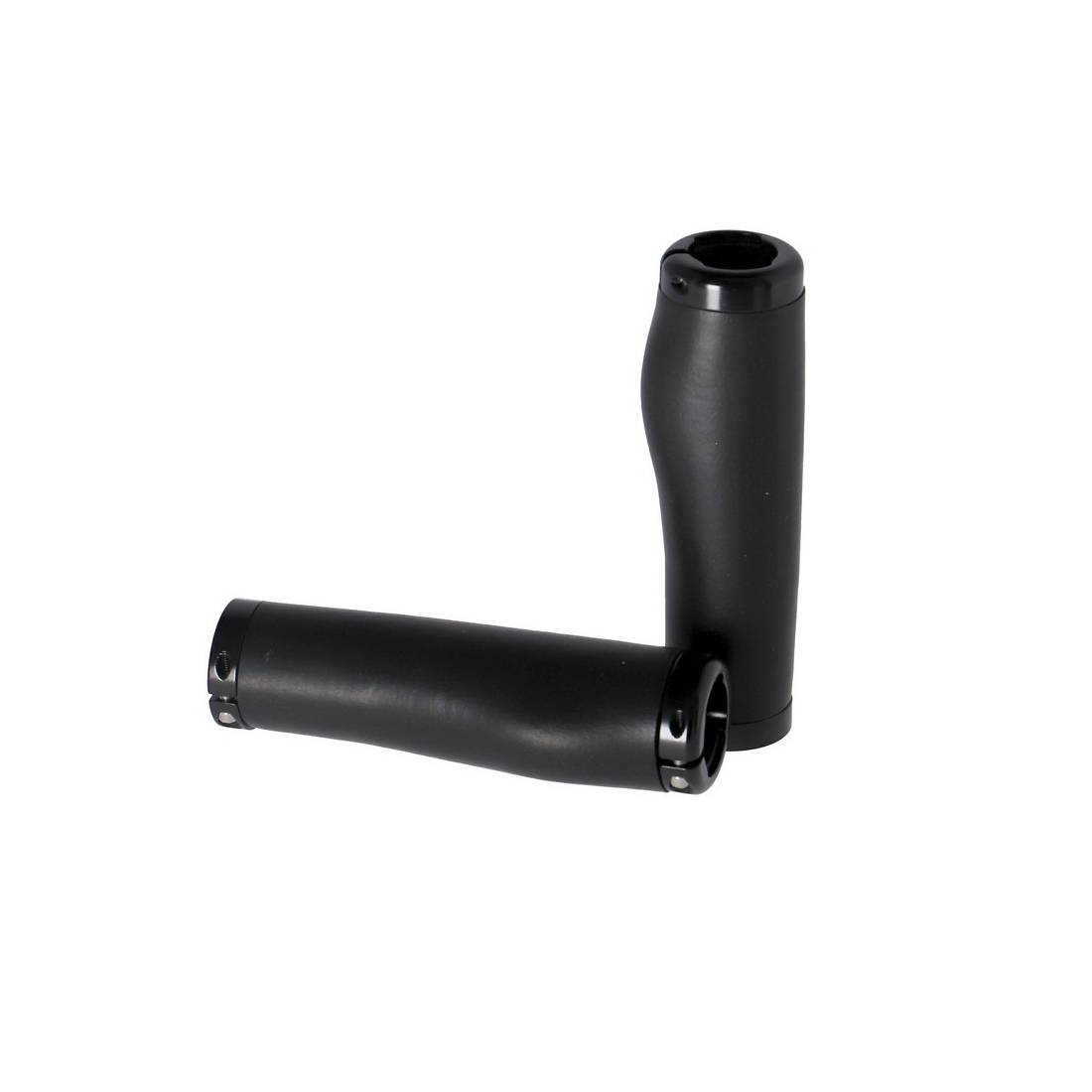 ergotec 61608001 MTB / ATB Schraub-Griffe "Kyoto", Silicon und Alu, 130 mm, Ø 22 mm, schwarz (1 Paar)