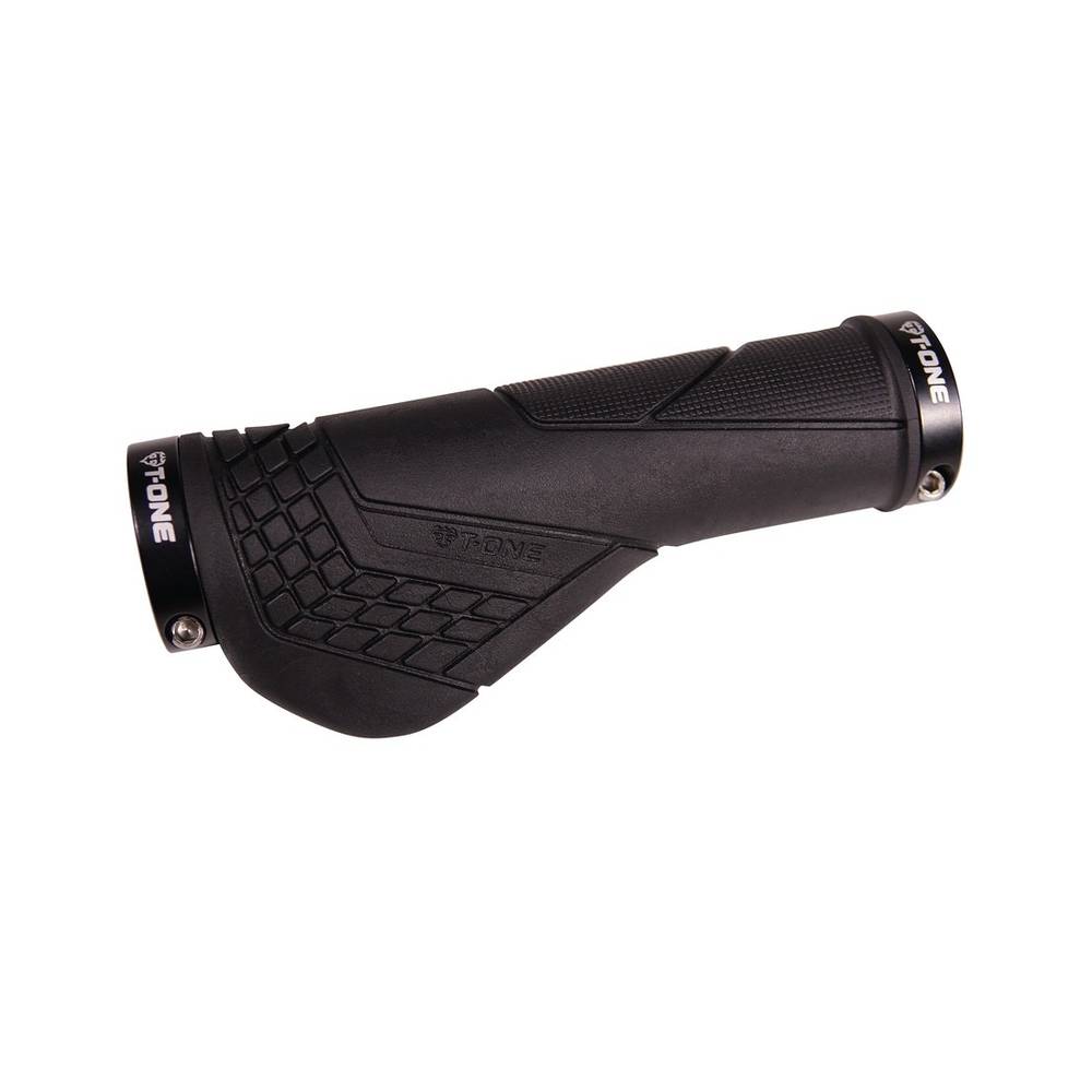 T-ONE Griffe "Zaha Plus", 2x Schraubensicherung, 130 mm, schwarz/grau (1 Paar)