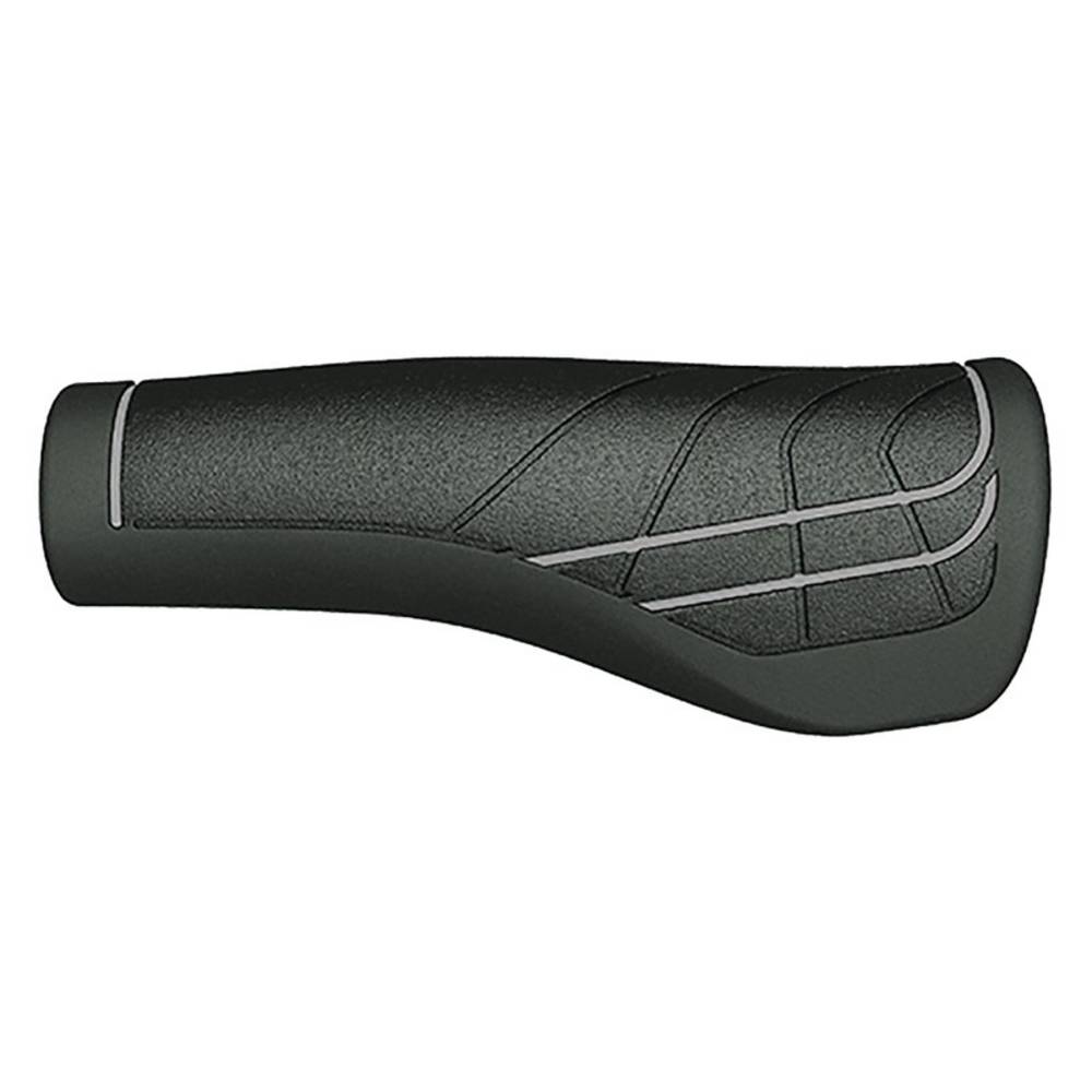 Herrmans Lenkergriffe "Line", 124/90 mm, Ø 22 mm, schwarz/grau (1 Paar)