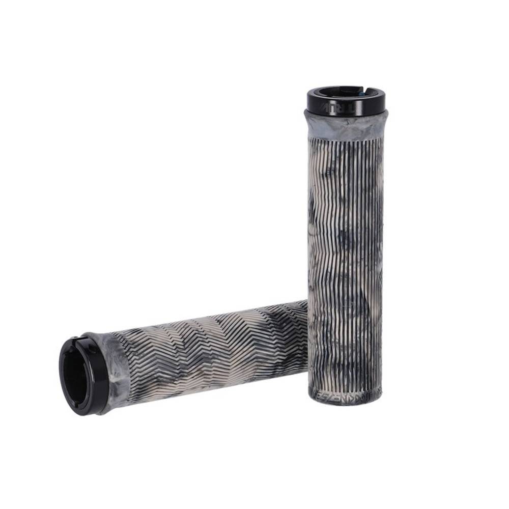Truvativ 00.7918.100.004 Griffe "Descandant Grip", Single Clamp, 133 mm, hellgrau/schwarz-marmoriert