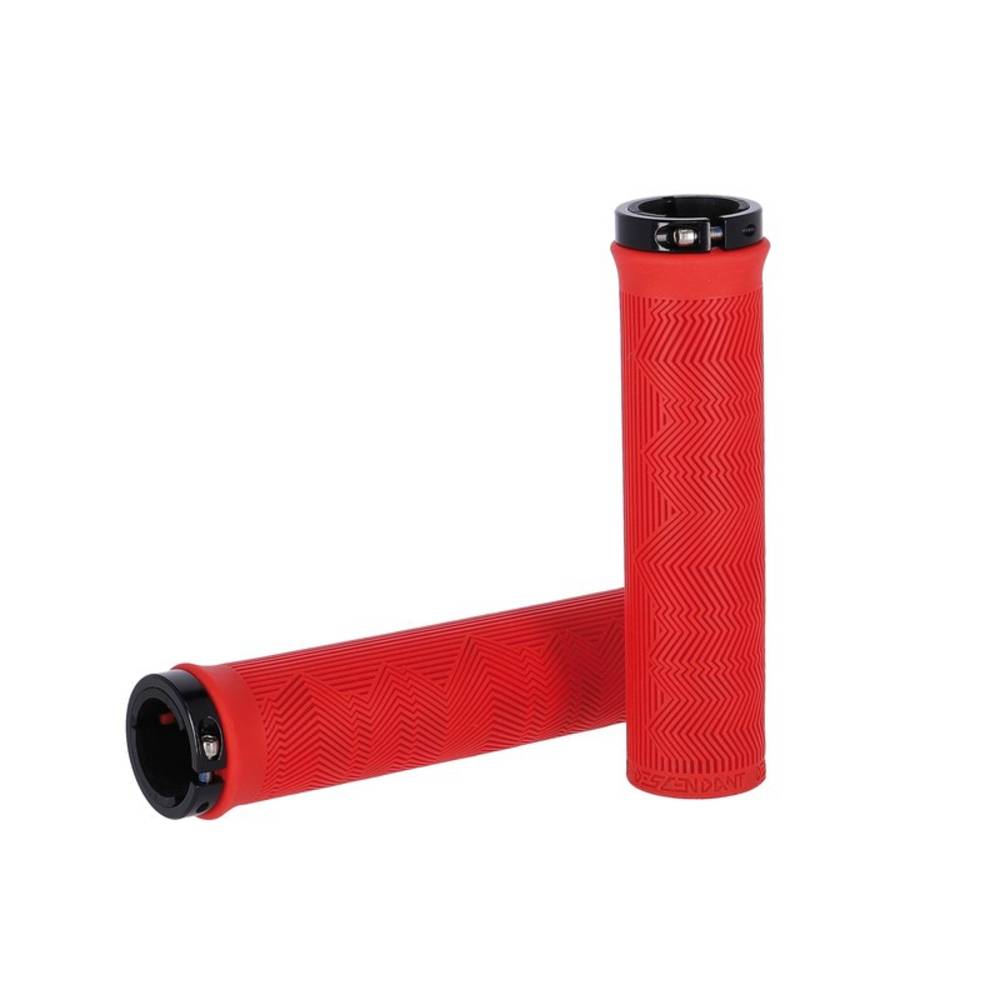 Truvativ 00.7918.100.001 Griffe "Descandant Grip", Single Clamp, 133 mm, rot (1 Paar)