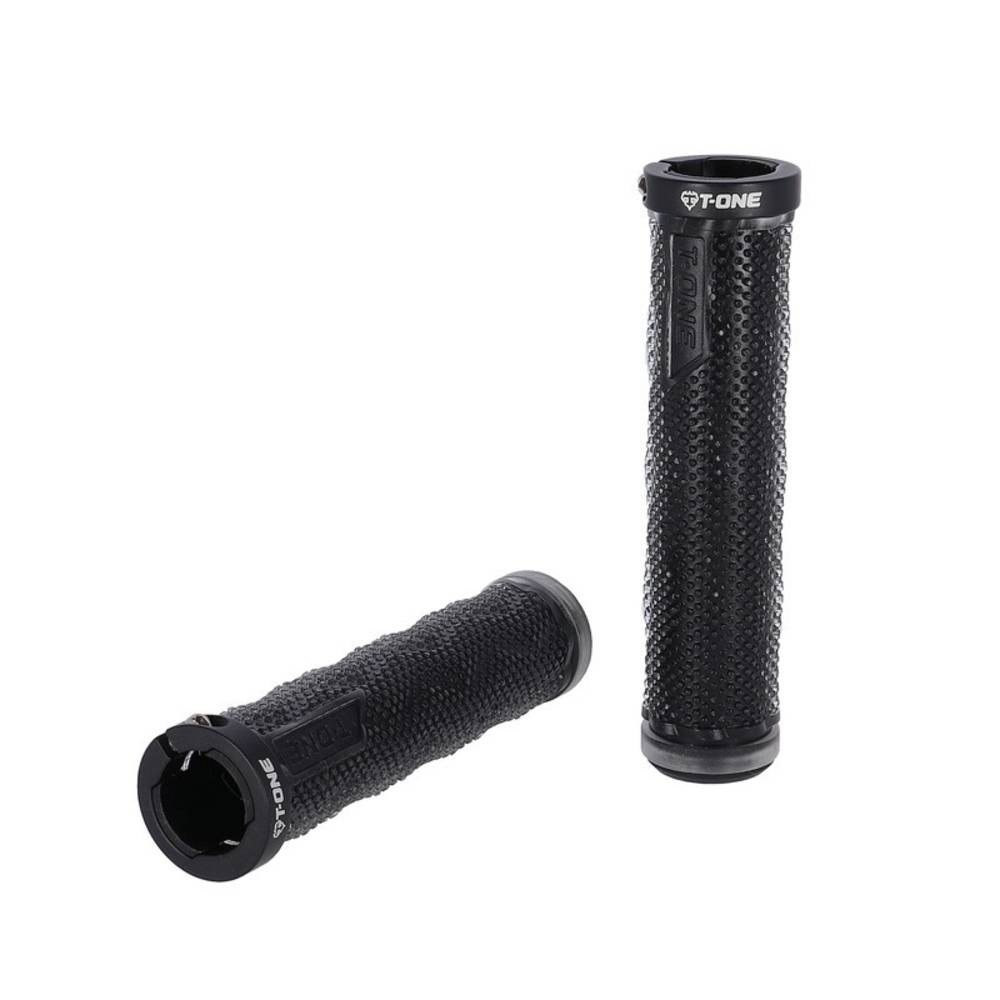 T-ONE T-GP40T Griffe "DOT", 1x Schraubensicherung, 130 mm, transparent (1 Paar)