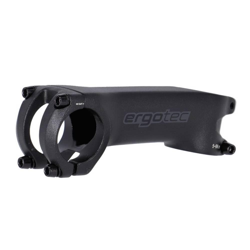 ergotec A-Head Vorbau Hake SL5 Alu, schwarz,Ø28,6mm/Ø31,8mm,100mm, -8°, schwarz