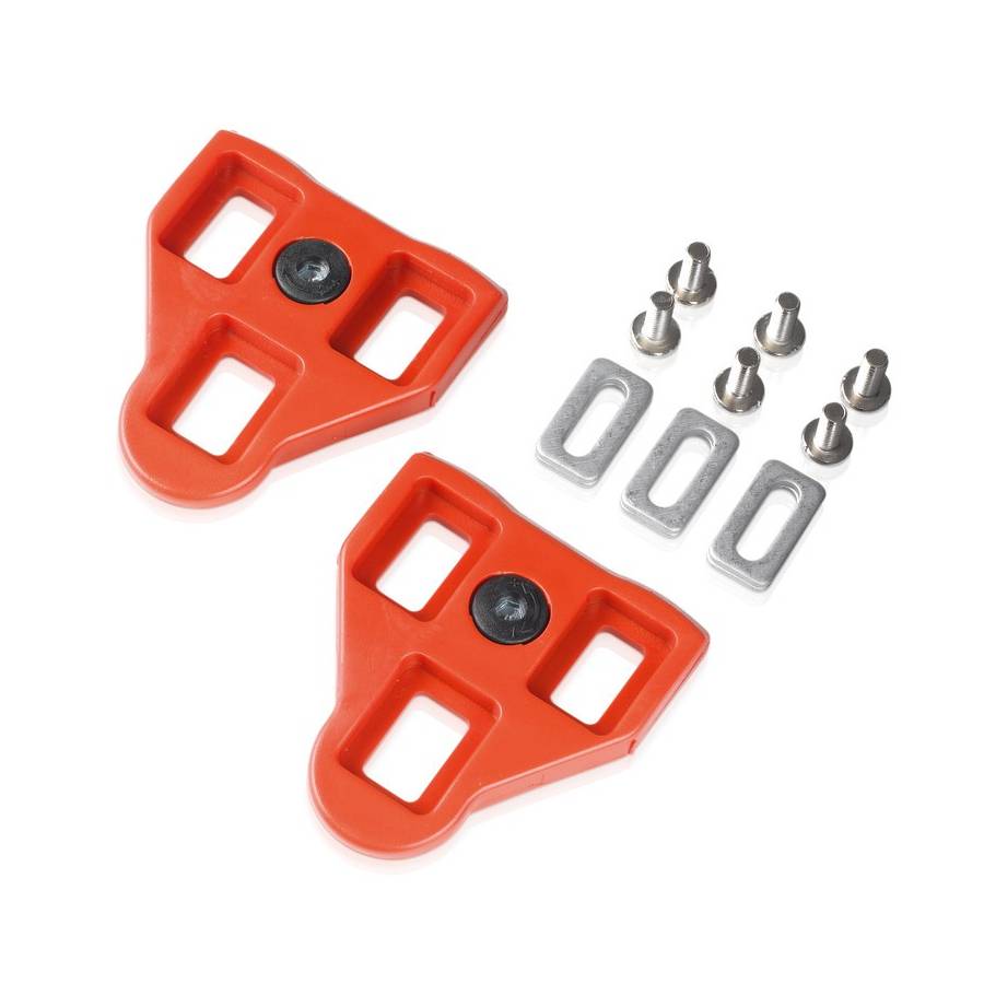 XLC Cleats PD-X04, passend für Look-Pedale, 9°, rot (1 Paar)