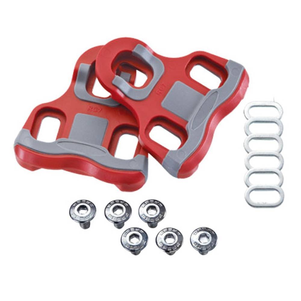 XPEDO XPR76 Ersatz-Cleats Thrust 7 System 6° float, Look Keo kompatibel, rot (1 Set)