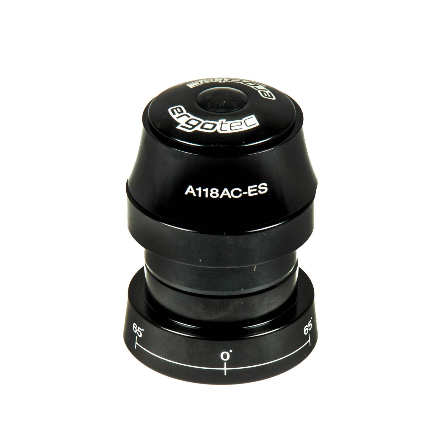 ergotec 66675001 Ahead-Steuersatz A118AC-ES 1 1/8" mit Lenkungsanschlag, schwarz