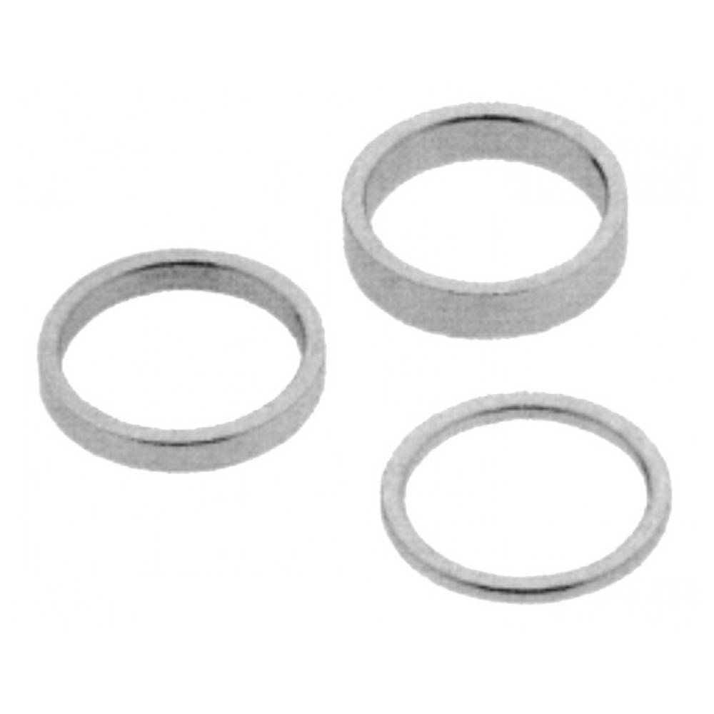 ergotec 66282001 Spacer-Box verschiedene Stärken 1 1/8", 4x2,6x5,6x10,4x15,4x20 mm, silber (1 Set)