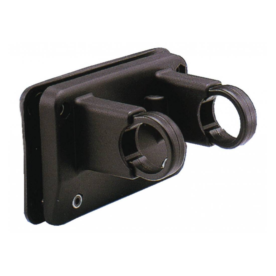KLICKfix 0211B Korbhalter für Lenkerbefestigung, Festmontage, schwarz (1 Stück)