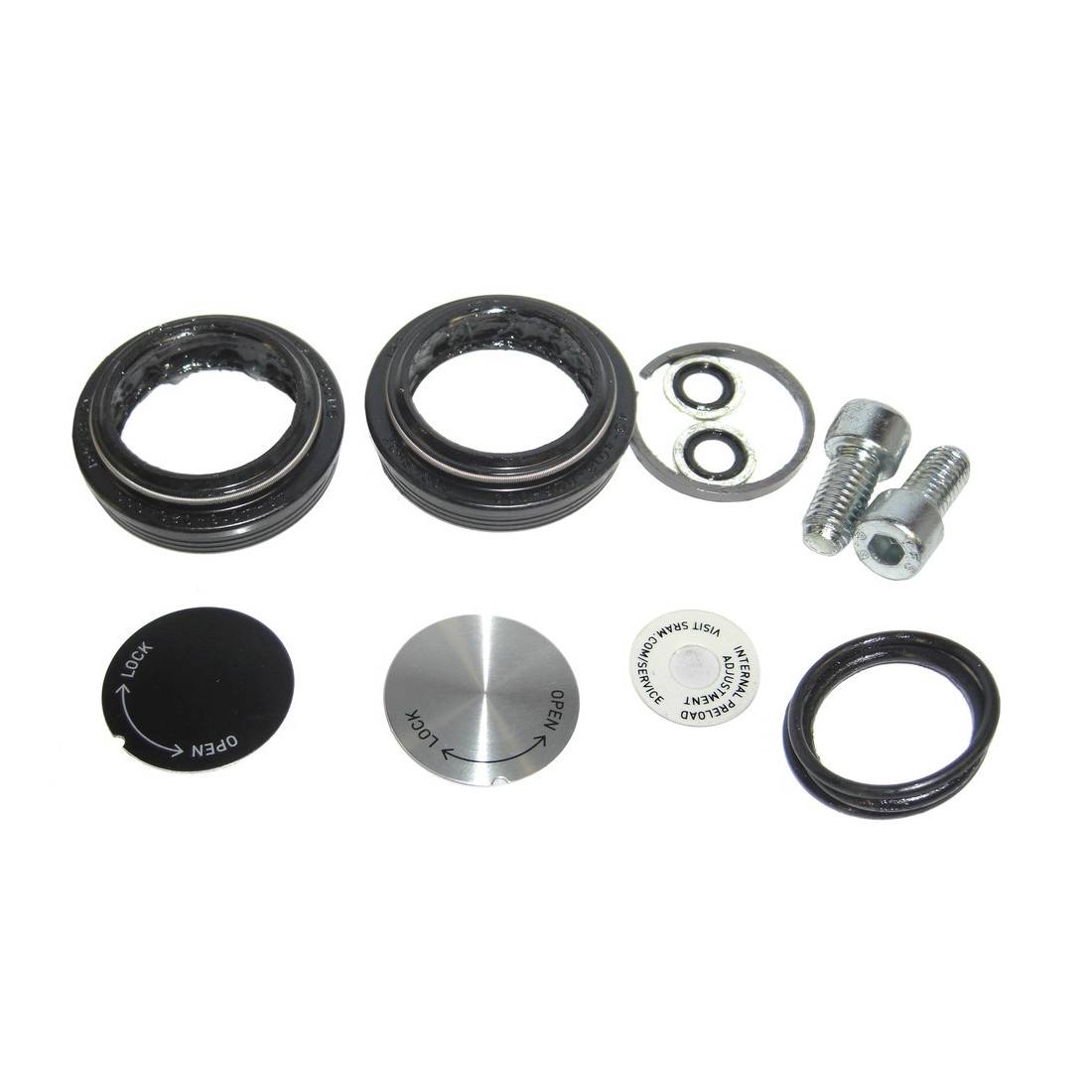 RockShox 00.4315.032.560 Paragon Silver Coil A1 Service Kit Fork Service Kit, Basic, schwarz/silber (1 Set)