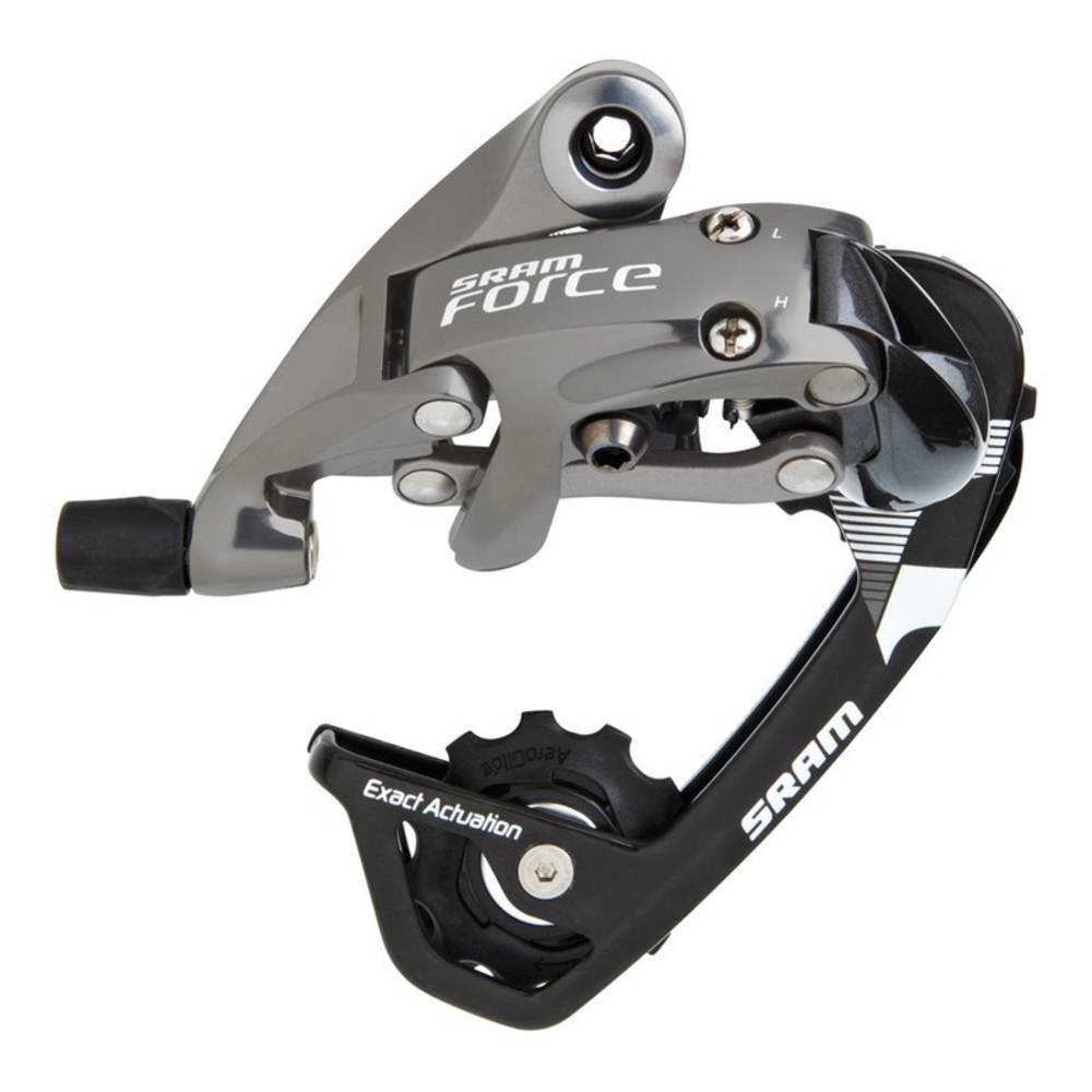 SRAM 00.7518.015.000 Force 10-fach Schaltwerk WiFli, medium Käfig (max. 32 Zähne), schwarz/grau