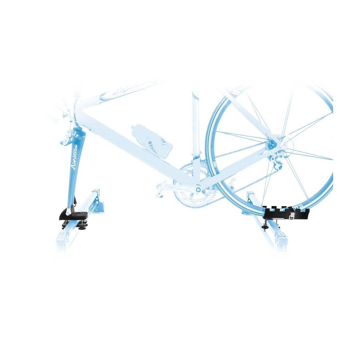 Peruzzo 701/702 Dachfahrradträger Peruzzo Rolle/Pordoi auch für Disc Brake, Kunststoff, schwarz