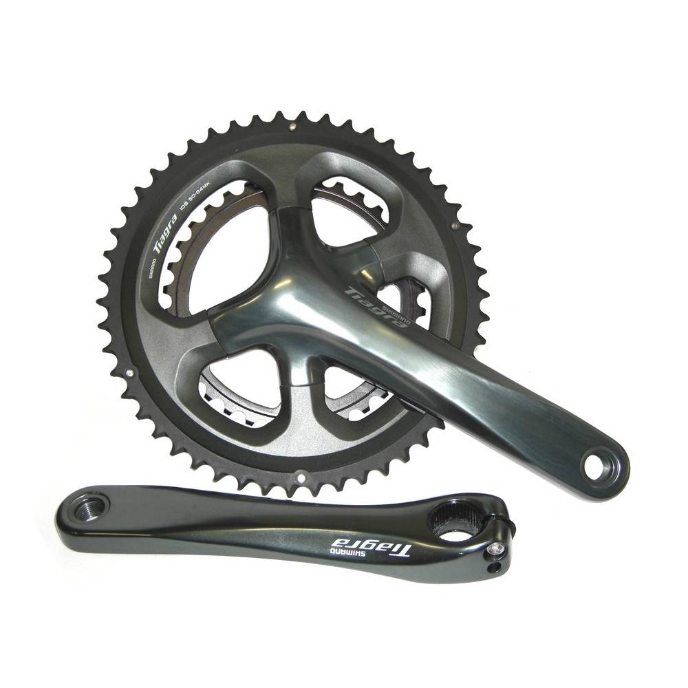 SHIMANO EFC4700CX04 Kurbelgarnitur "Tiagra" FC-4700, 34/50 Zähne, 170 mm, 2-Pieces, Festachse, grau (1 Set)