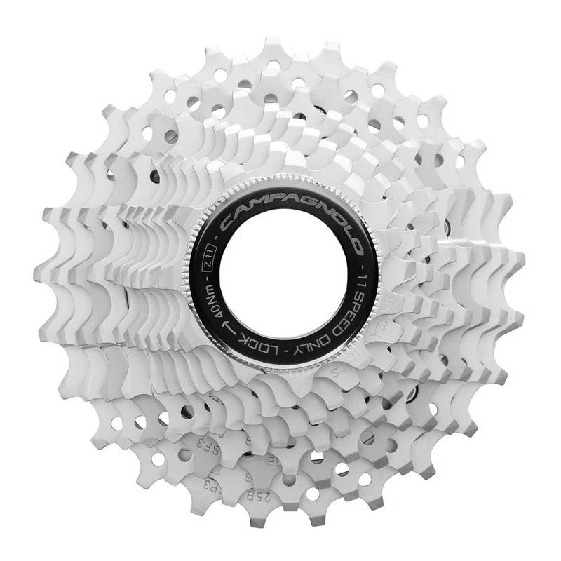 Campagnolo CS9-CH127 Zahnkranz-Kassette "Chorus", 11-fach, 12-27 Zähne, mit Verschlussring, silber