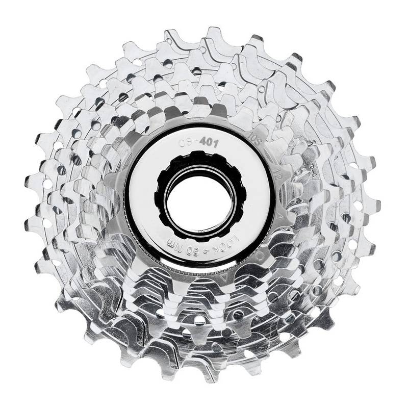 Campagnolo CS9-VLX15 Zahnkranz-Kassette "Veloce", 10-fach, 11-25 Zähne, mit Verschlussring, silber