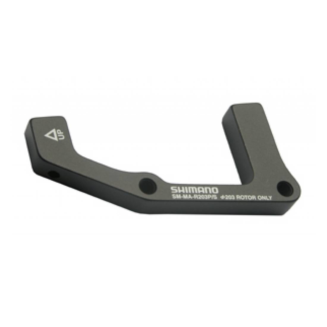 SHIMANO BR-M975 XTR Adapter für PM-Bremse/IS-Gabel HR, für 203 mm, schwarz