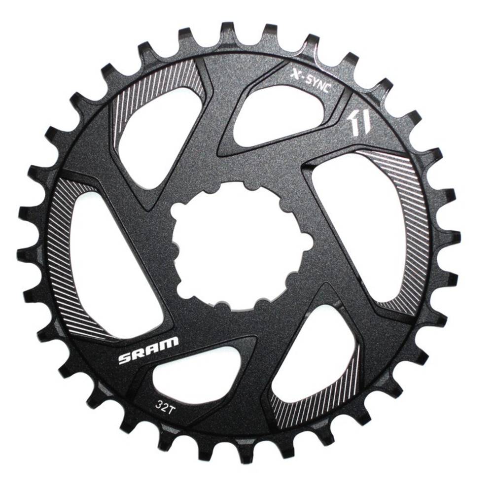 SRAM 11.6218.018.007 Kettenblatt X-Sync 11-f., DM,6°off. Alu, 28 Z., schwarz