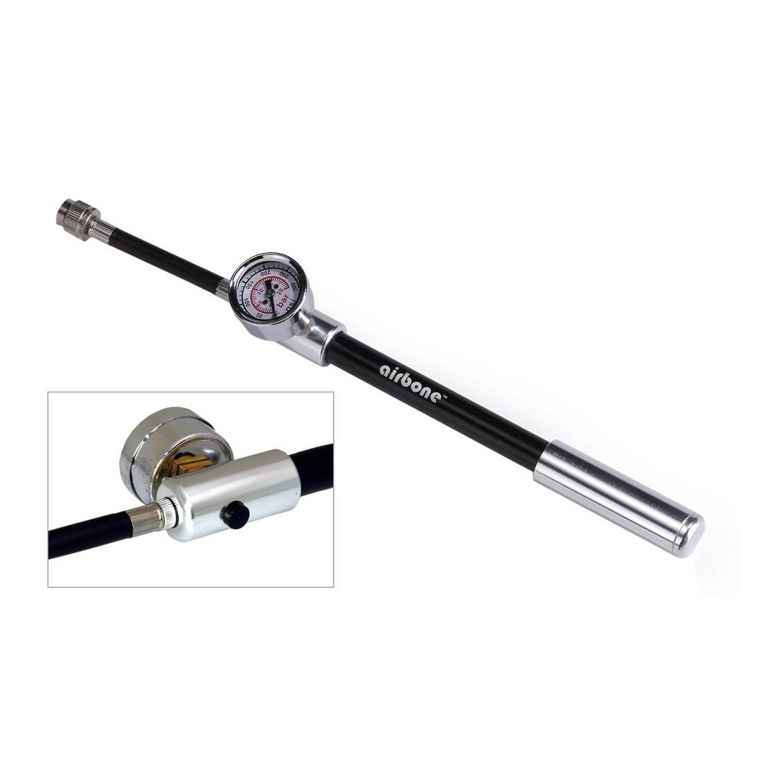 airbone ZT-802 BK Federgabel Pumpe 293mm, 300 psi / 20 bar, schwarz