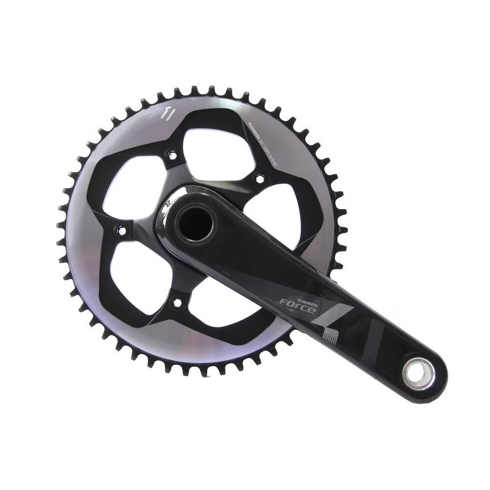 SRAM 00.6118.354.000 Force 1 KurbelgarniturForce1 GXP, 170mm carbon,42 Z.,10/11-f. ohne Innenlager, schwarz/grau (1 Set)