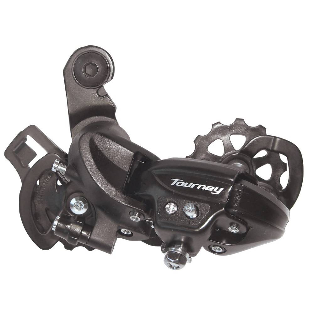 SHIMANO RD-TY500 Tourney/TX Schaltwerk, 6/7- fach, ohne Adapter, langer Käfig, schwarz