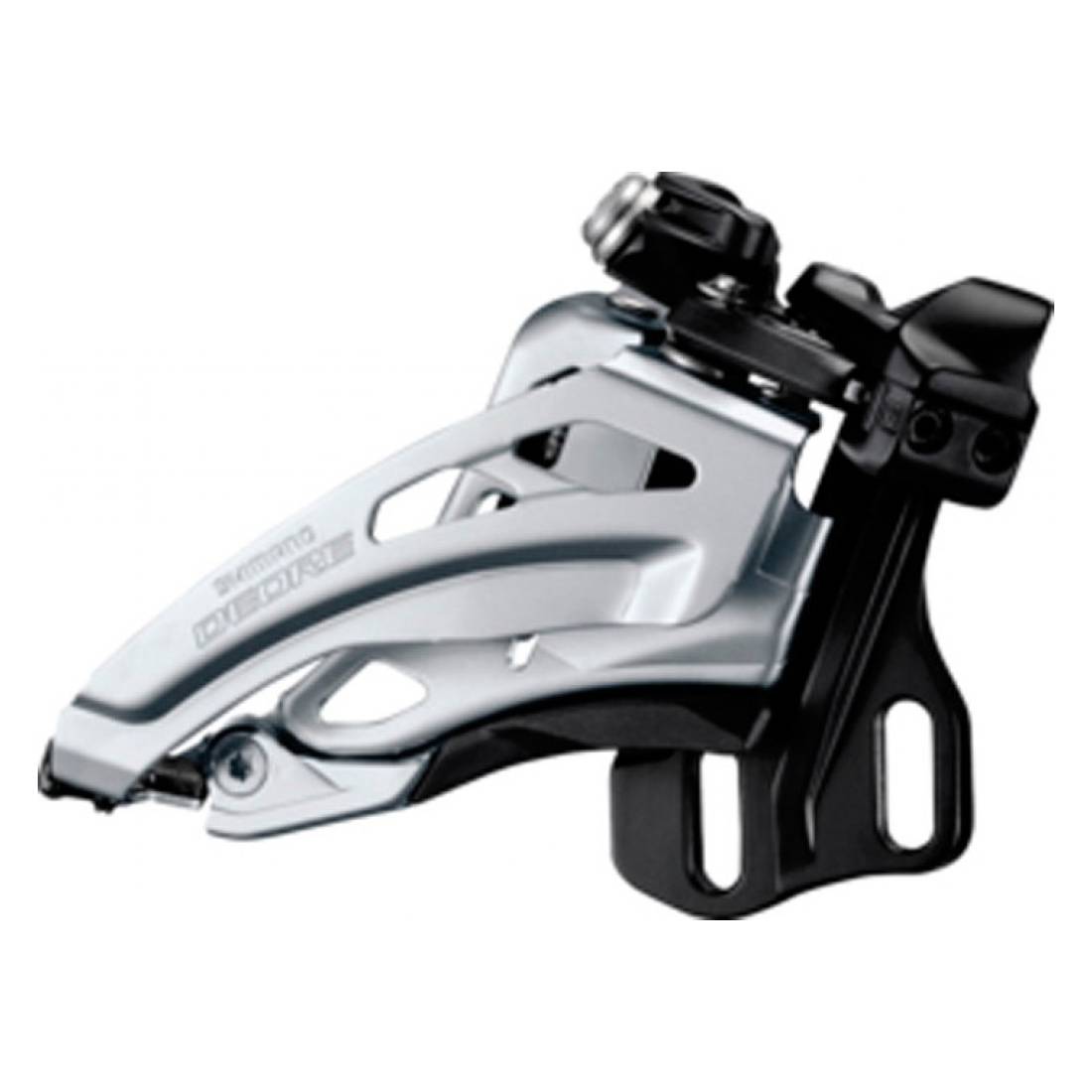 SHIMANO IFDM617E6X Deore Umwerfer Deore FD-M617, Side Swing, Front Pull, 66-69°, E-Typ, schwarz