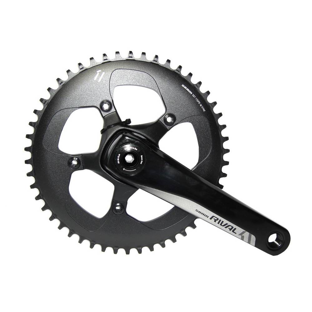 SRAM 00.6118.370.002 Rival 1 KurbelgarniturRival1 BB30 42 Z. 175mm, 10/11-f., ohne Lager, schwarz (1 Set)