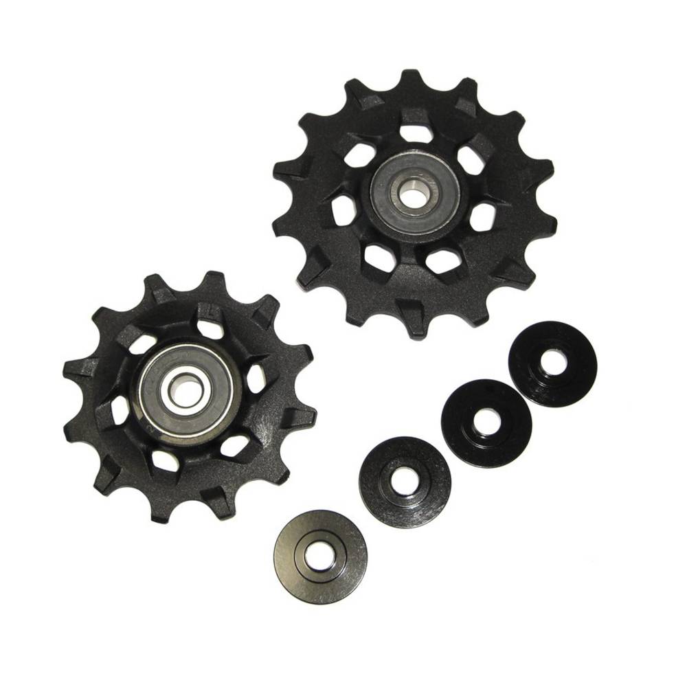 SRAM 11.7518.051.000 Pulley-Kit fürSchaltwerk GX RD 2X11, schwarz (1 Set)